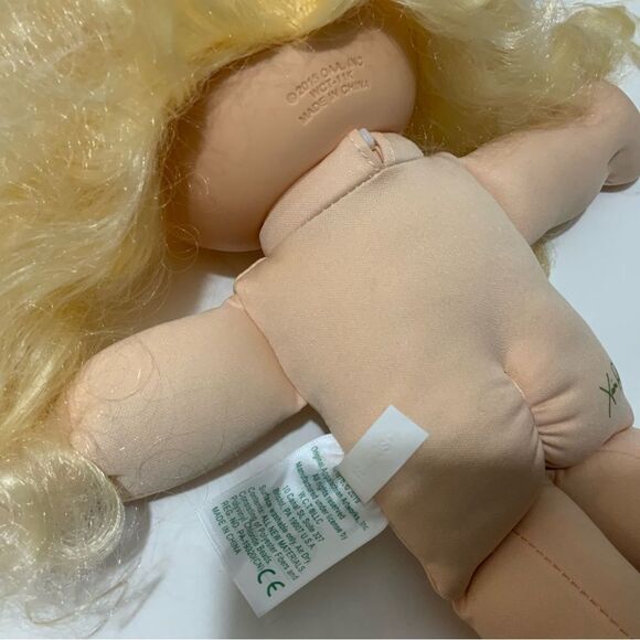 Cabbage Patch Kid Doll Long Blonde Hair Green Eyes Clean - Picture 7 of 12